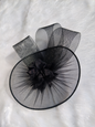 Midnight Elegance Black Fascinator