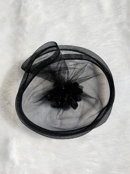 Bow Delight Black Fascinator