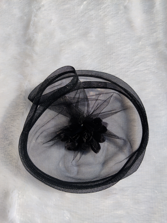 Bow Delight Black Fascinator