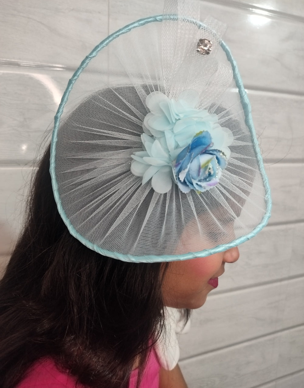 Azure Dream Sky Blue Fascinator