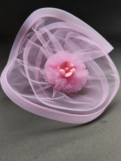 Pink Posy Fascinator