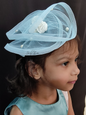 Sky blue fascinator