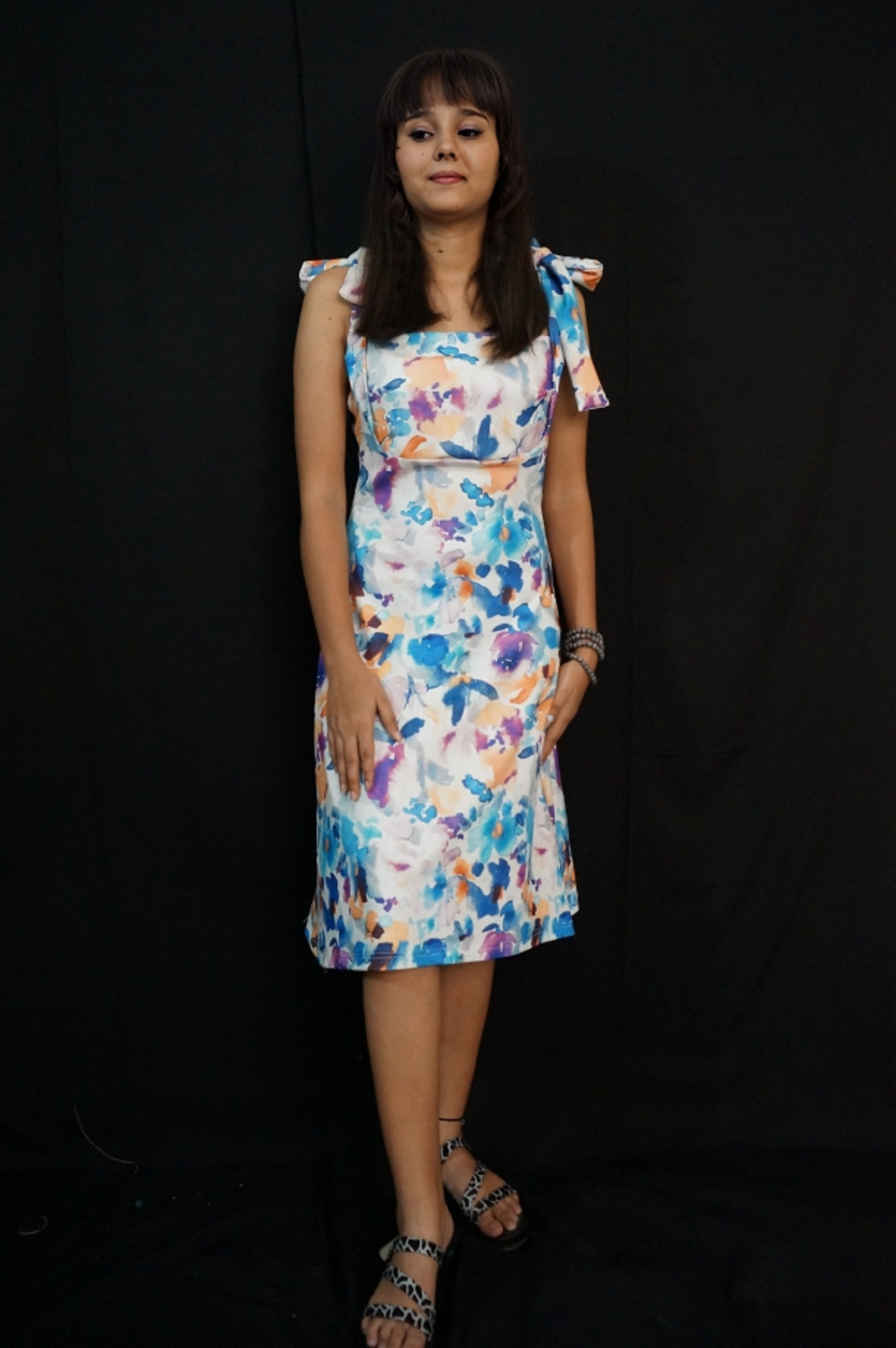 Printed Knot Dress