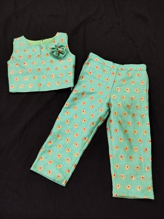 Crop top and pant set