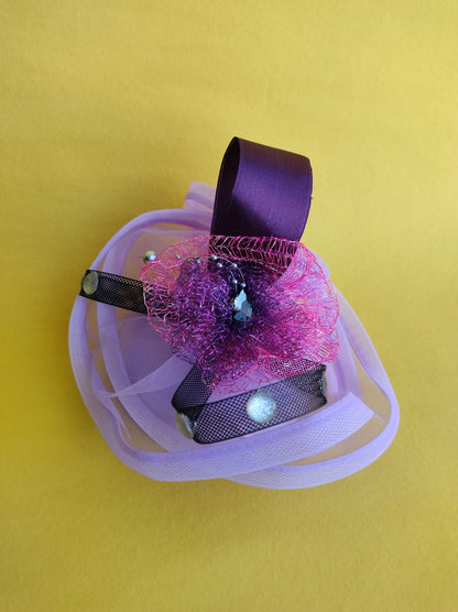 Lavender cap Fascinator