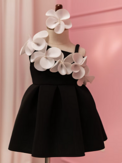 One Shoulder Flower Girl Dress