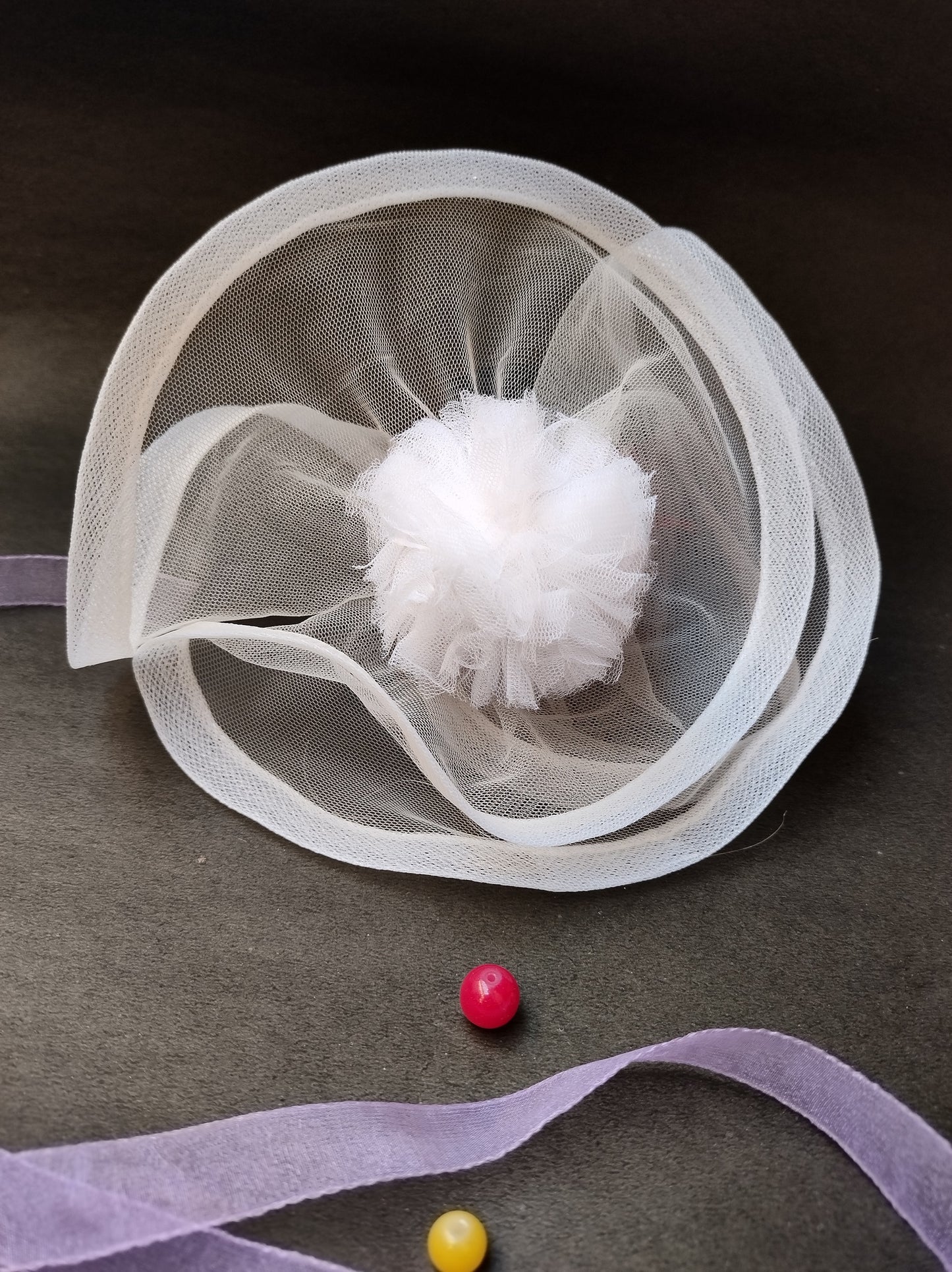 White Rose fascinator