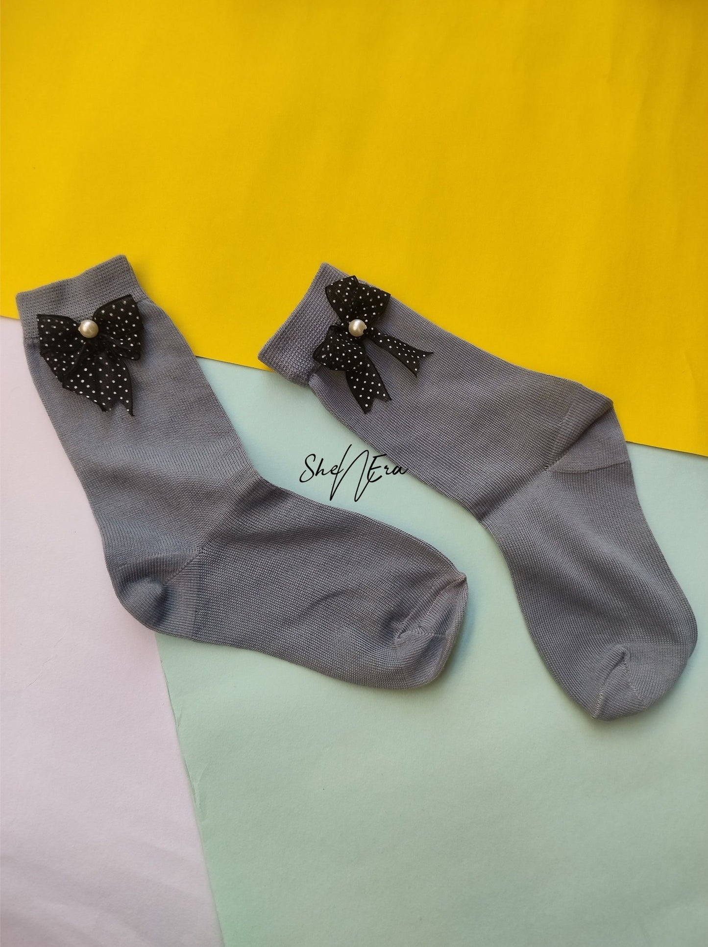 Gray designer Socks