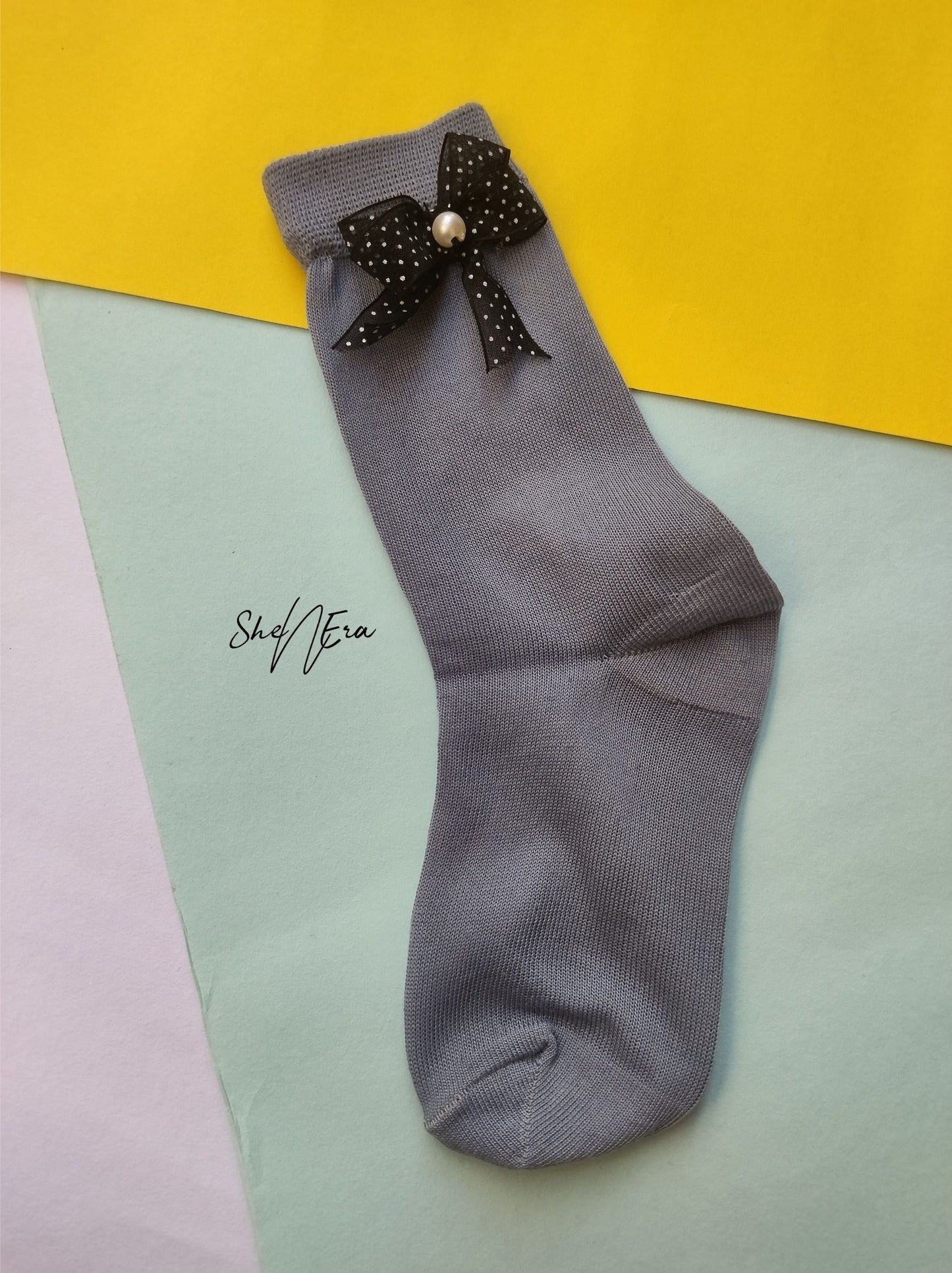 Gray designer Socks