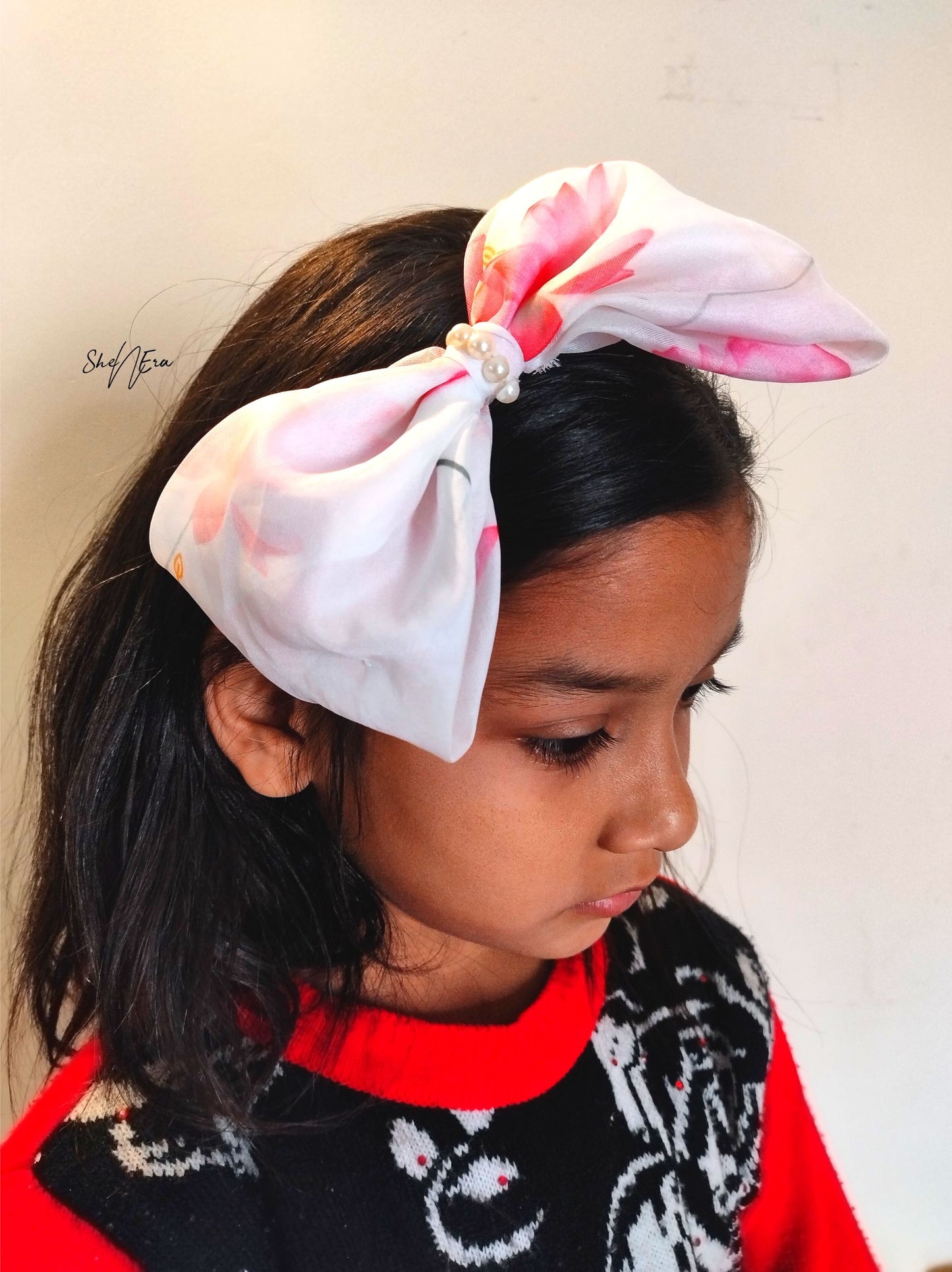 Printed bow hairband