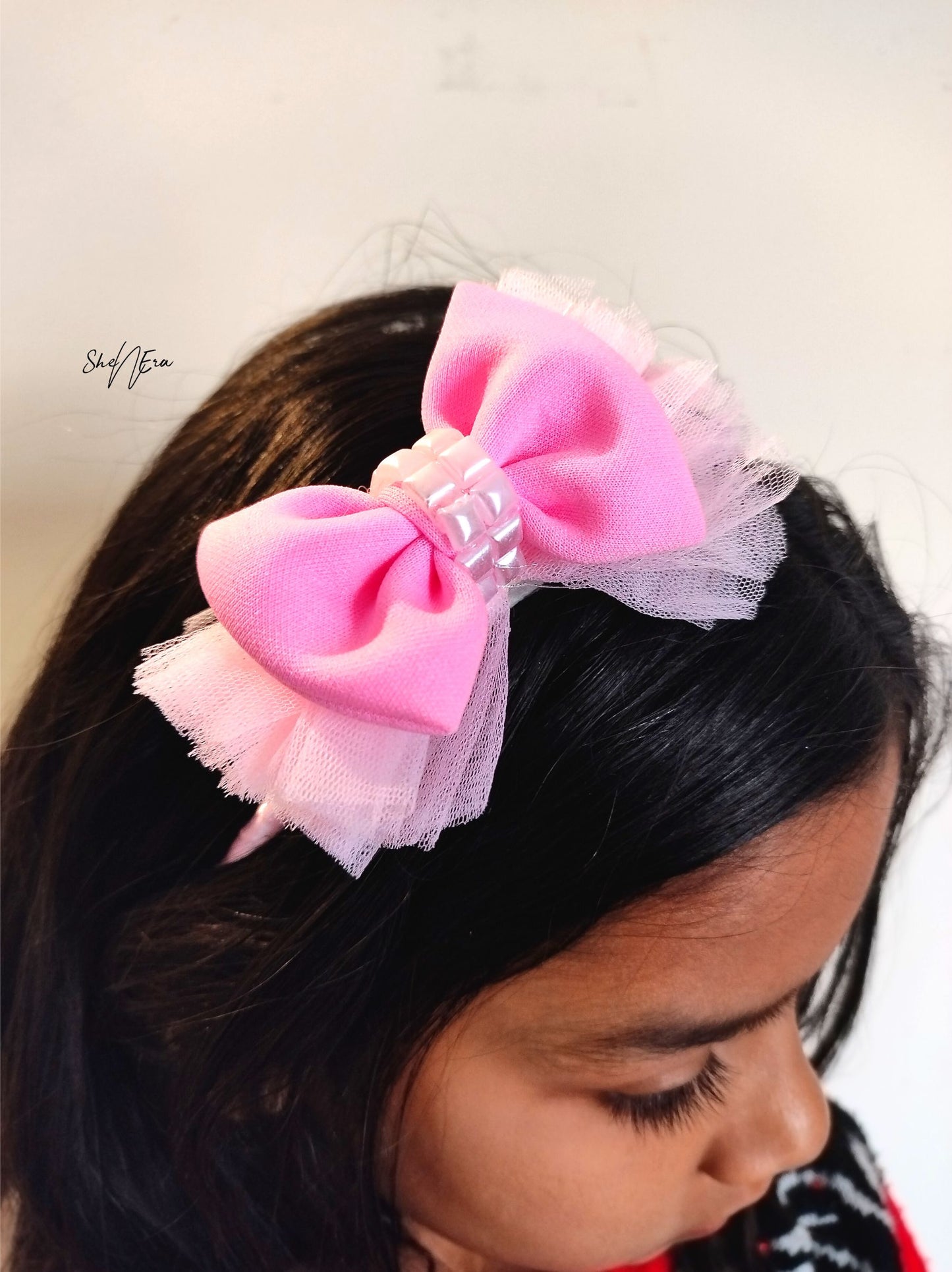 Pink Bow Headband