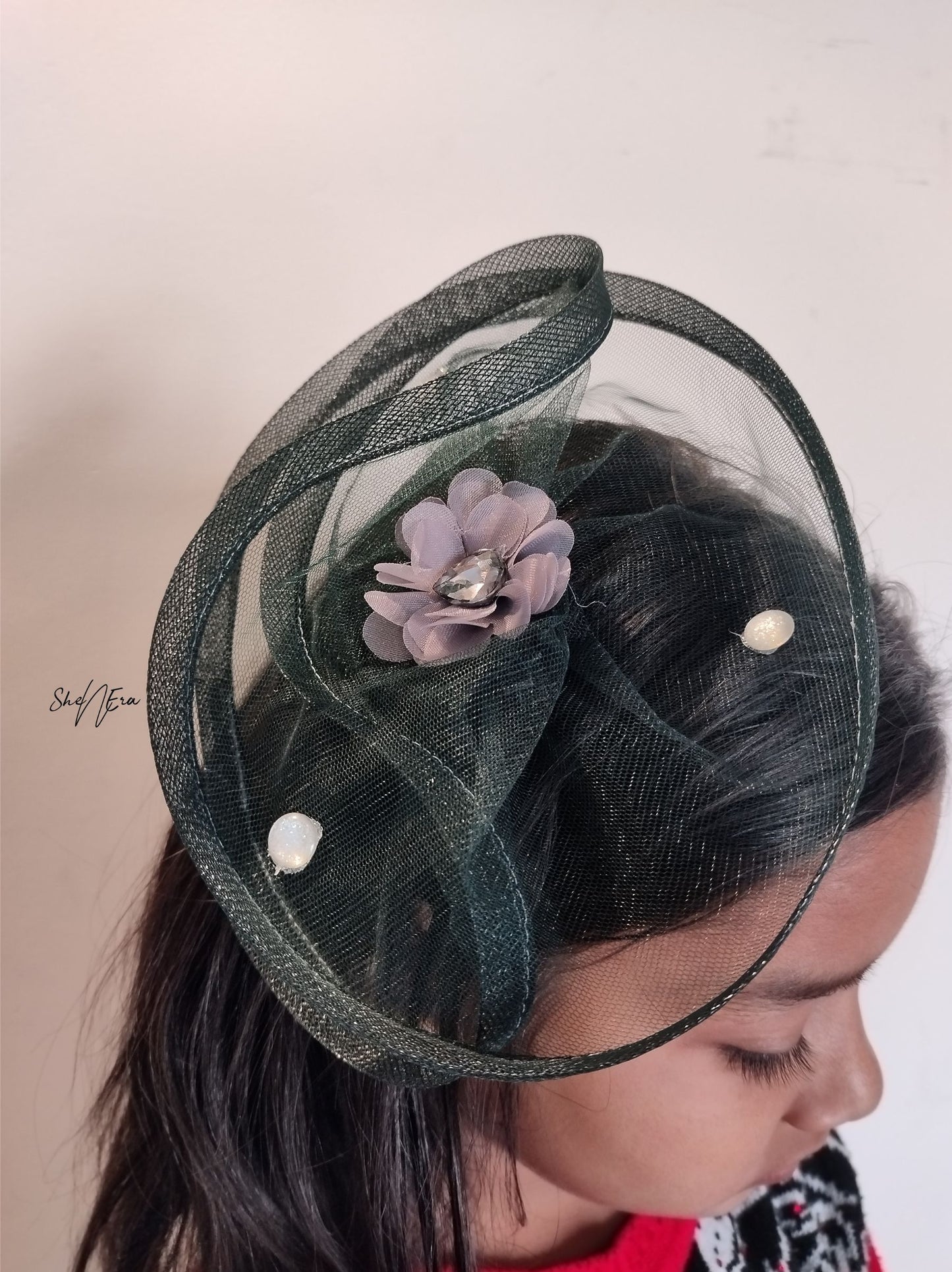 Green Fascinator