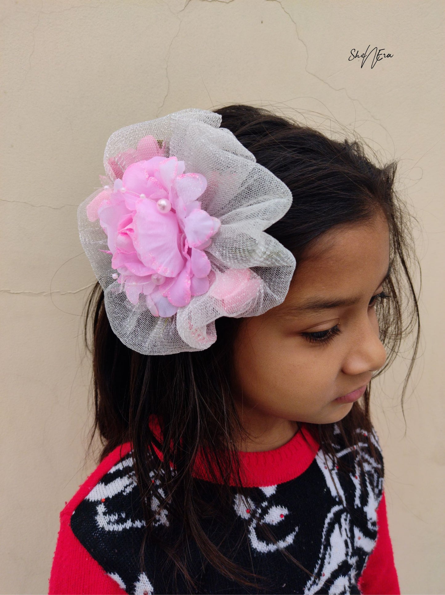 Pink Flower Fascinator