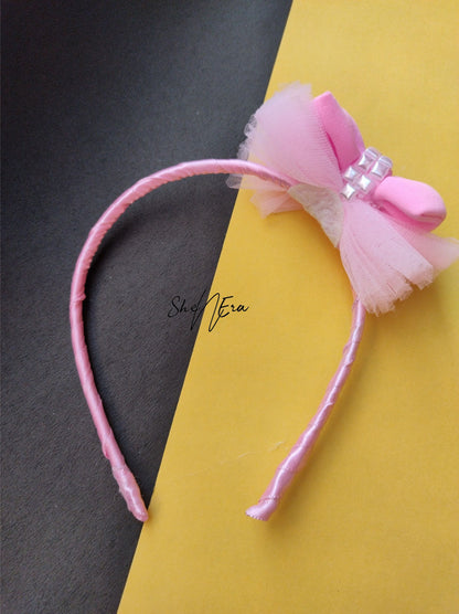 Pink Bow Headband