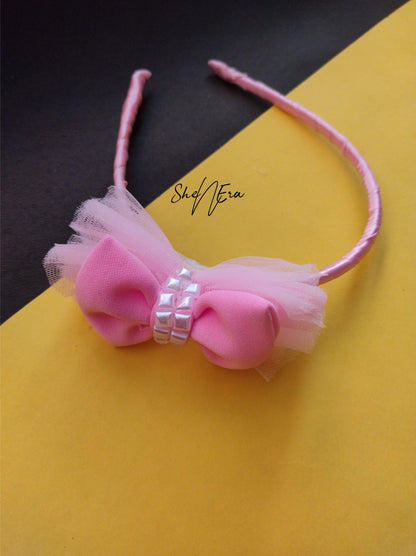 Pink Bow Headband