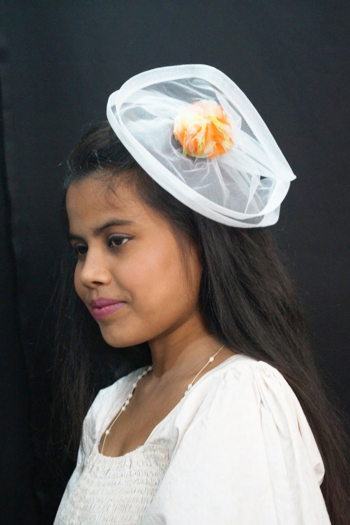 Multi rose Fascinator