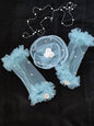 Sky Blue Elsa Gloves Fascinator Set