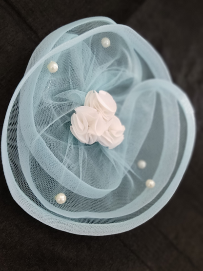 Sky Blue Elsa Gloves Fascinator Set